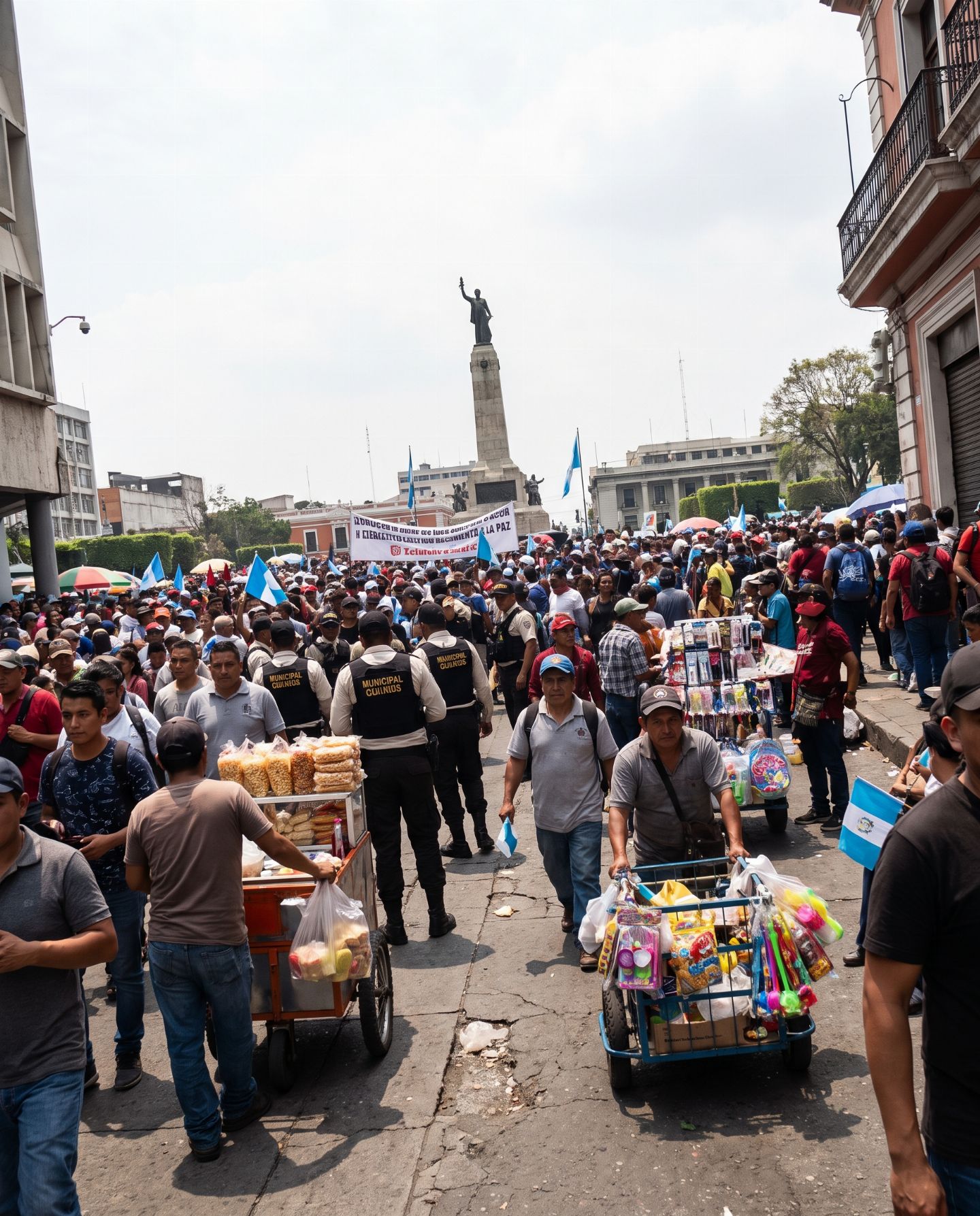 Vuelto corto en día de banderas